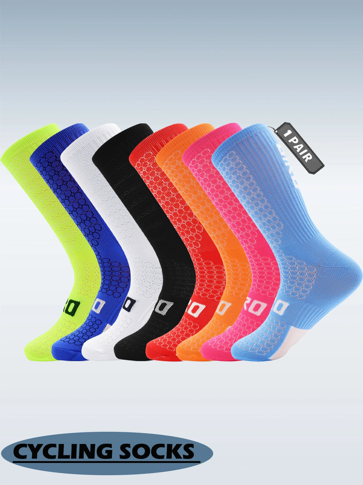 Professional Cycling Compression Socks - Knee-High Sport Socks for Men & Women