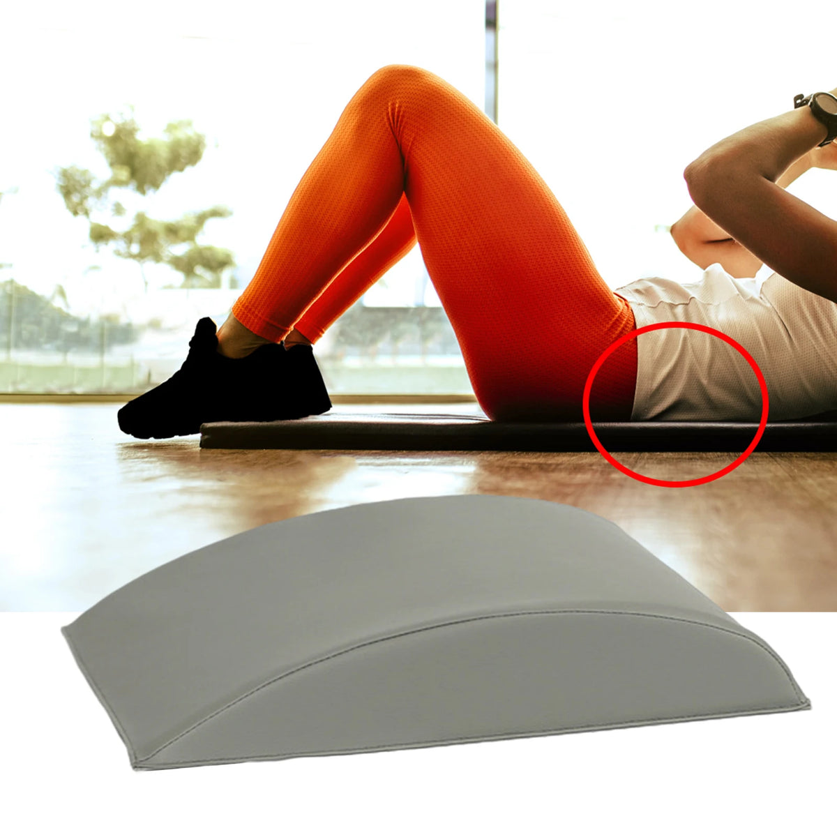 Ab Exercise Mat - Soft Sit-Up Cushion with Back Support