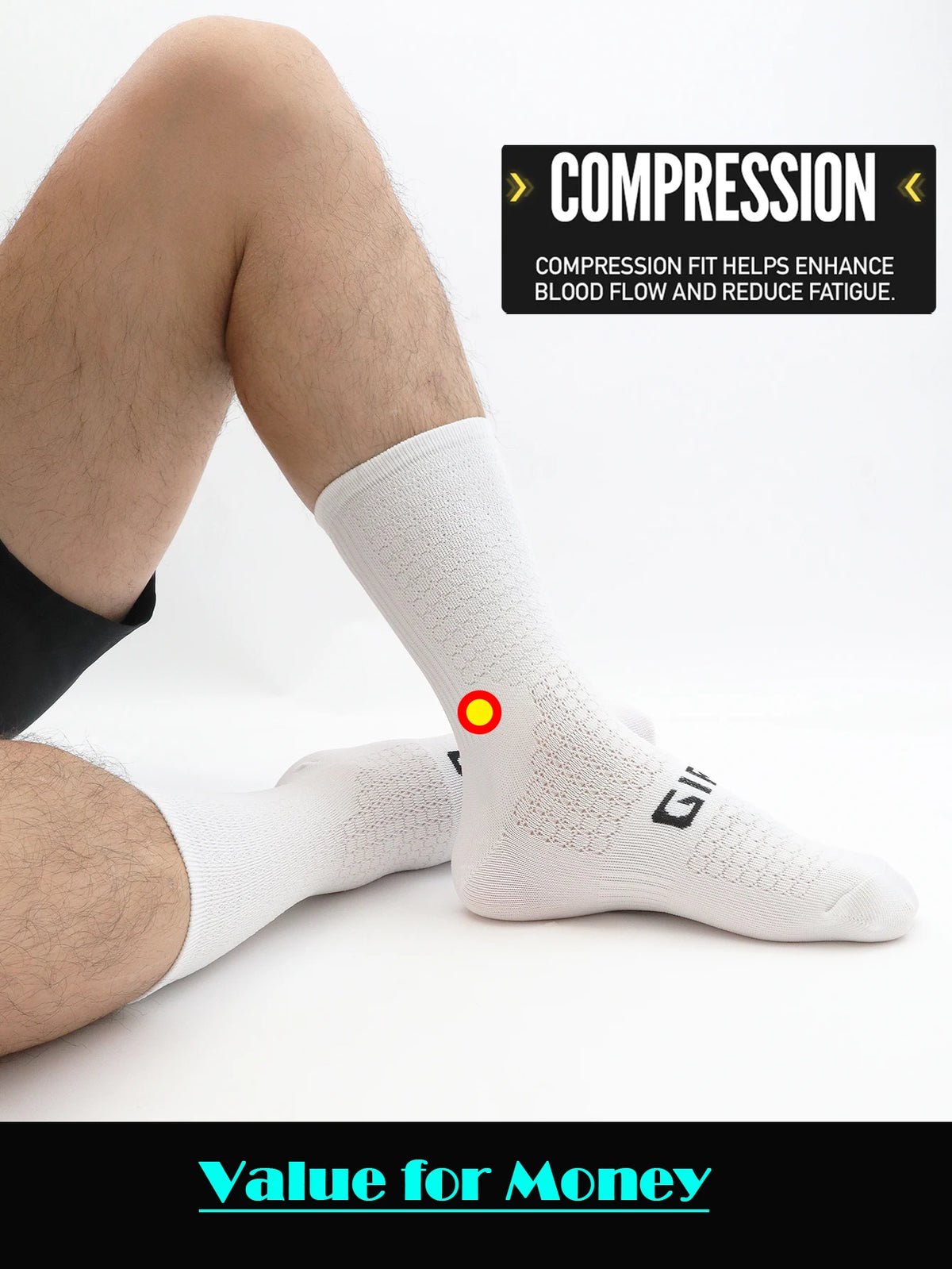 Professional Cycling Compression Socks - Knee-High Sport Socks for Men & Women