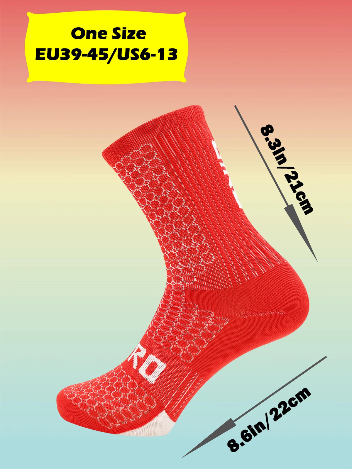 Professional Cycling Compression Socks - Knee-High Sport Socks for Men & Women