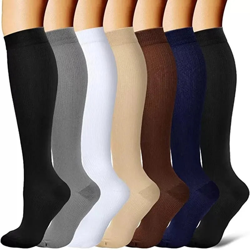 Compression Stockings for Blood Circulation - Knee-High Support Socks