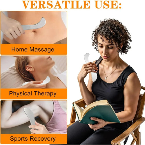MarkhorAthletics™  Stainless Steel Muscle Scraper for Myofascial Release & Recovery