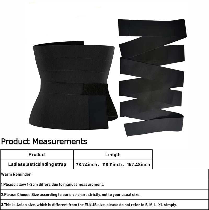 Waist Bandage Wrap Trainer - Firm Compression Tummy Wrap Belt