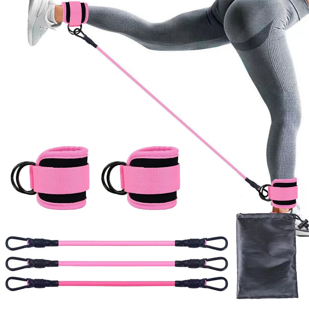 Leg & Glute Resistance Trainer – Triple-Strand Cable System