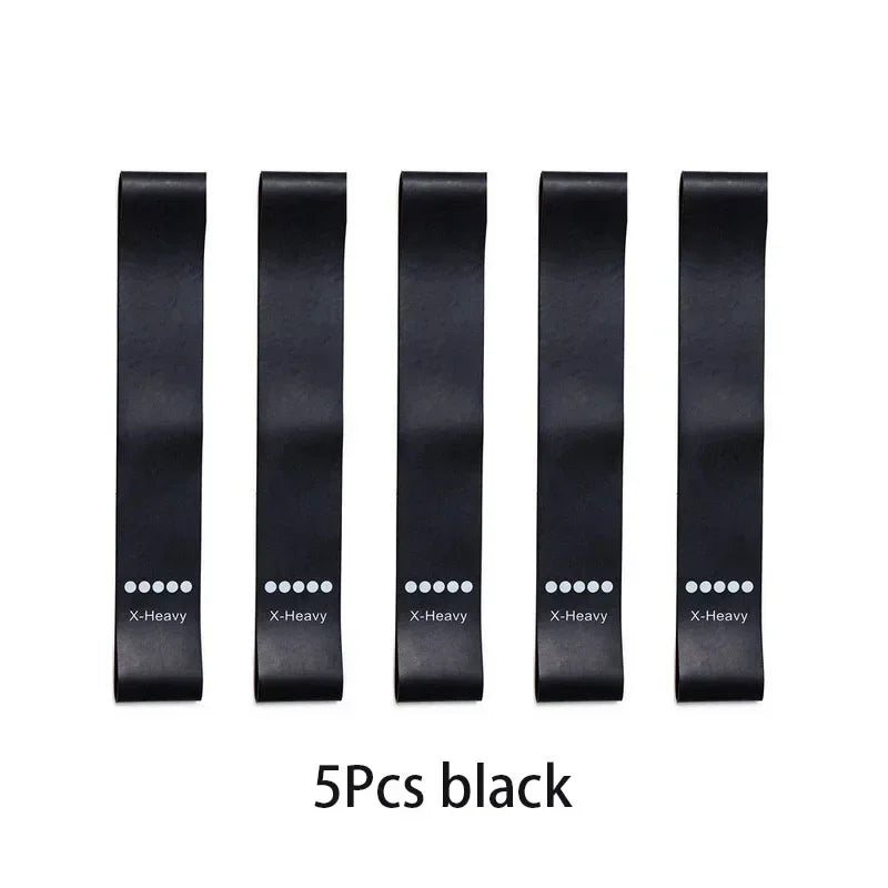 TPE Flat Resistance Loop Bands - 5-Piece Set