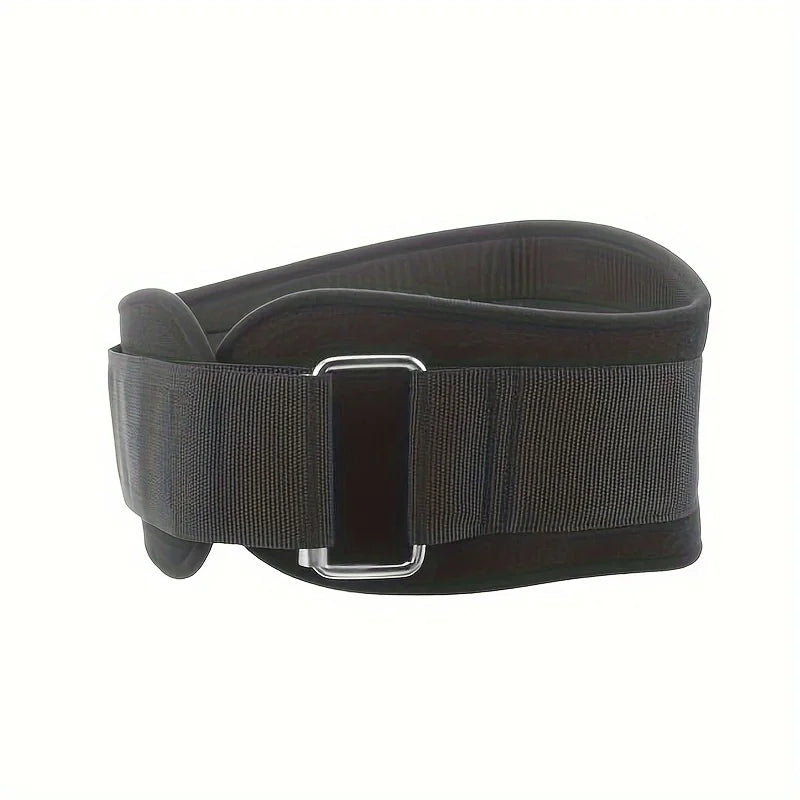 Heavy-Duty Back Support Belt with Metal Buckle - Adjustable Lumbar Support