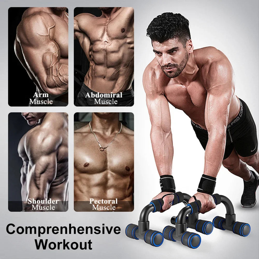 MarkhorAthletics™ 1 pair U-shaped Push-up Rack Fitness Equipment