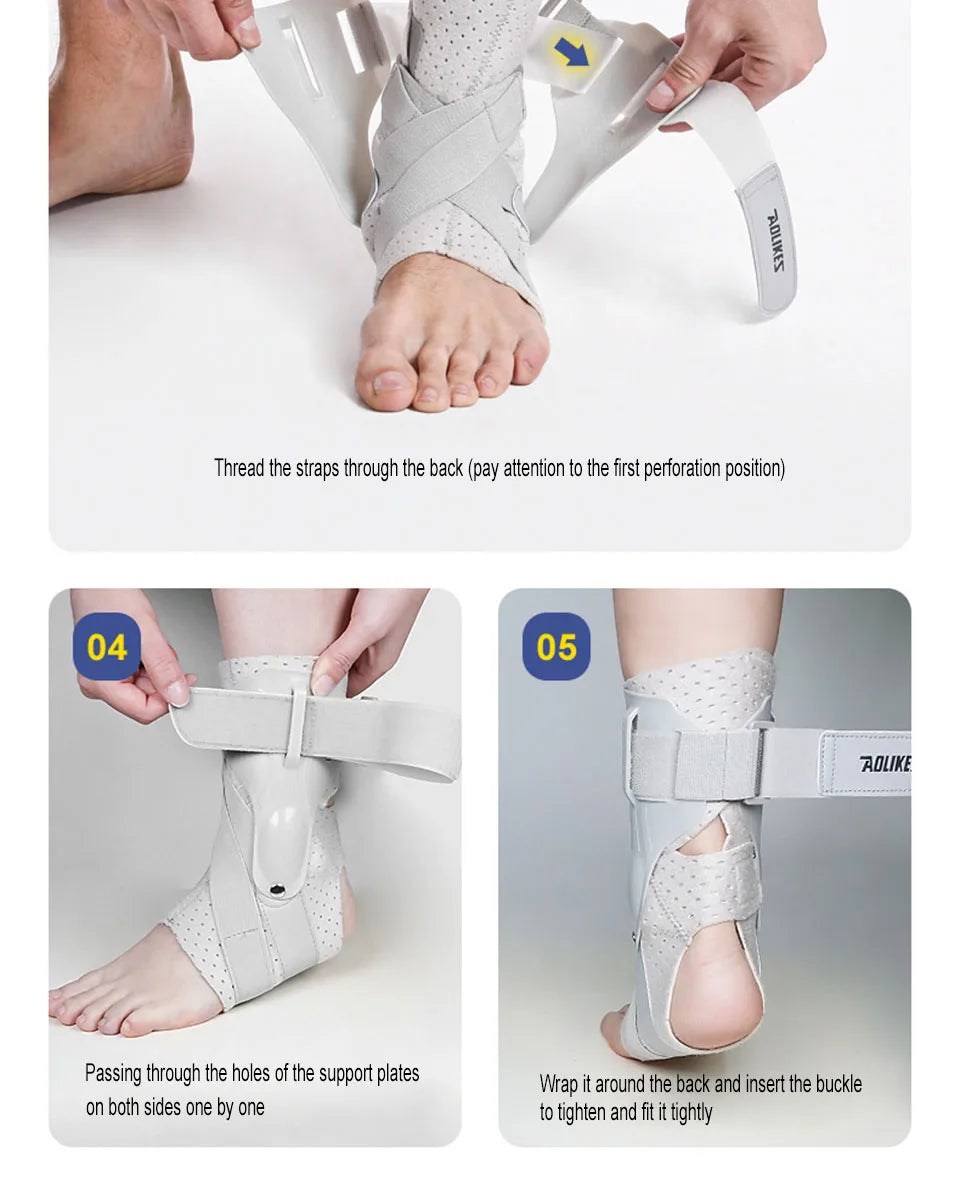 AOLIKES Adjustable Ankle Brace - Sprain & Joint Support Strap