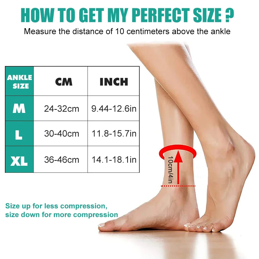 Breathable Ankle Compression Sleeve - Open-Heel Support Brace