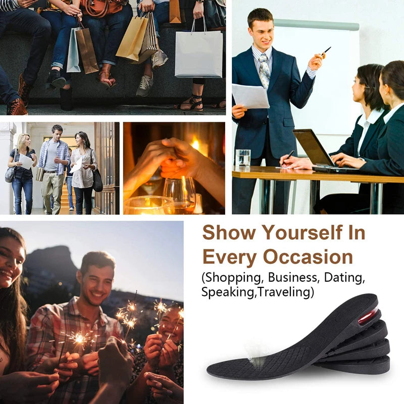 Height Increase Insoles - Invisible Air Cushion Elevator Insert