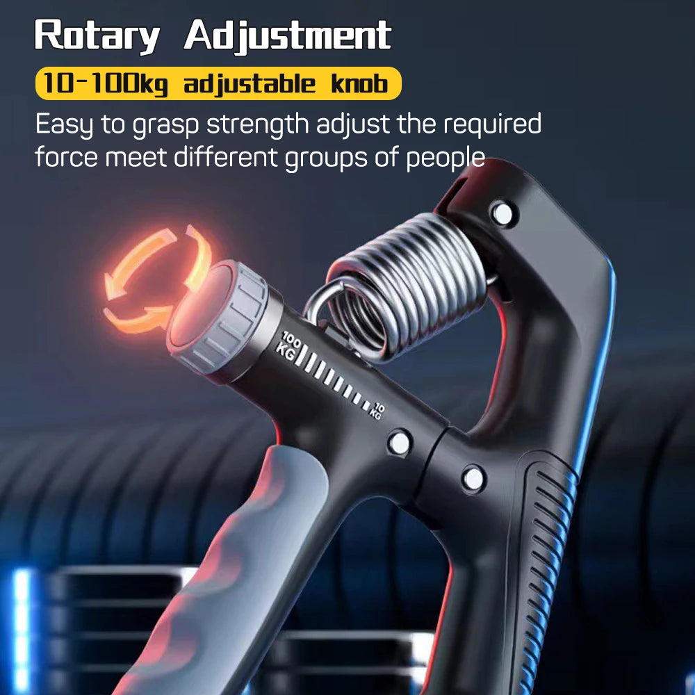 Adjustable Grip Strength Trainer – 10-100kg Pro Forearm Trainer