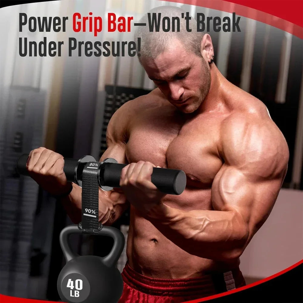 Adjustable Forearm Wrist Roller - Resistance Strength Trainer