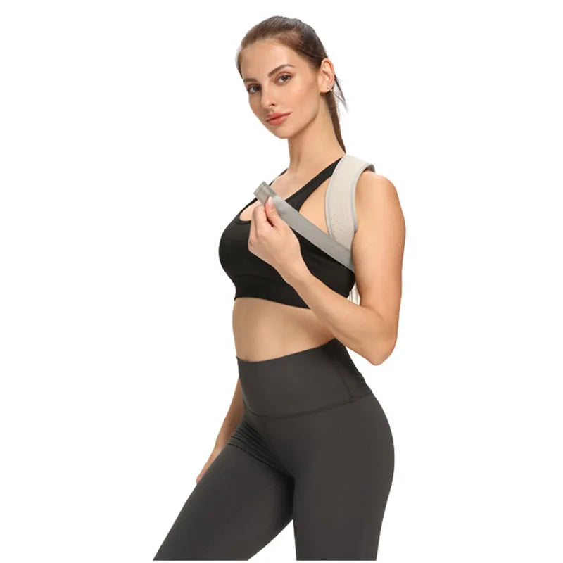 MarkhorAthletics™ Adjustable Back Posture Corrector Neck Brace