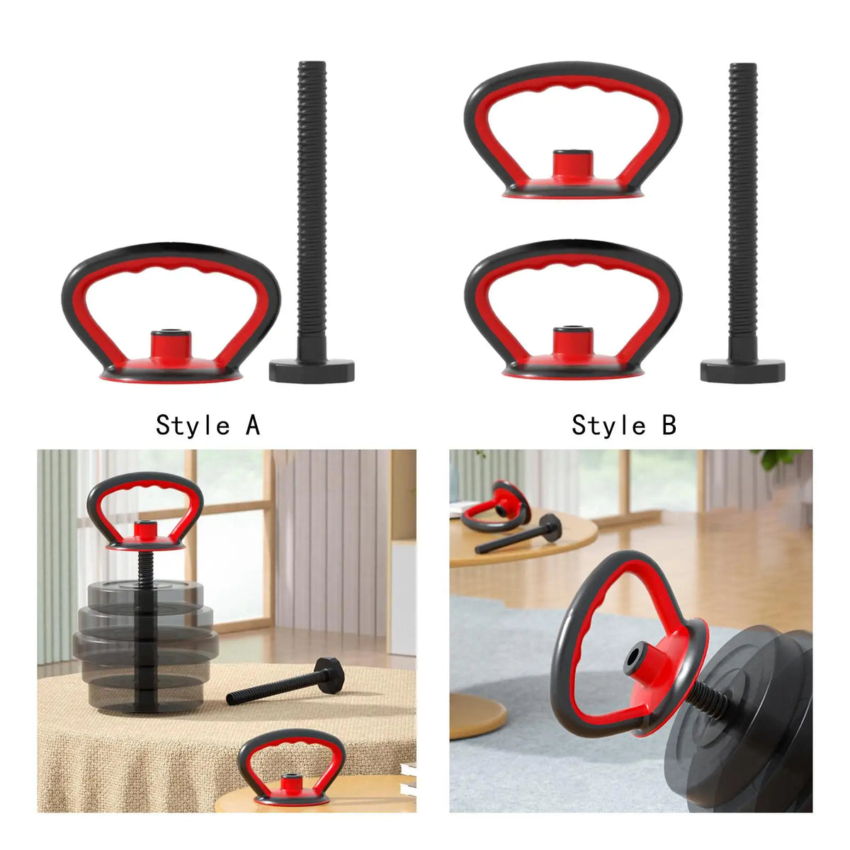 Portable Kettlebell Handle – Adjustable Weight Plate Grip
