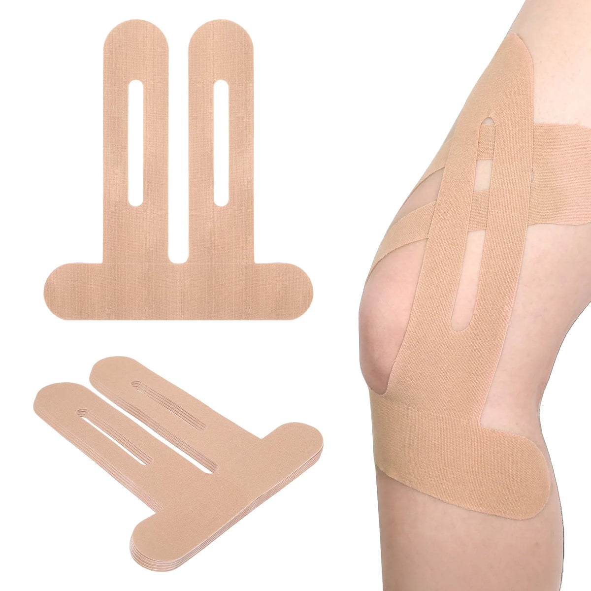 Precut Kinesiology Tape for Knees (10-Pack) – Knee Support Tape