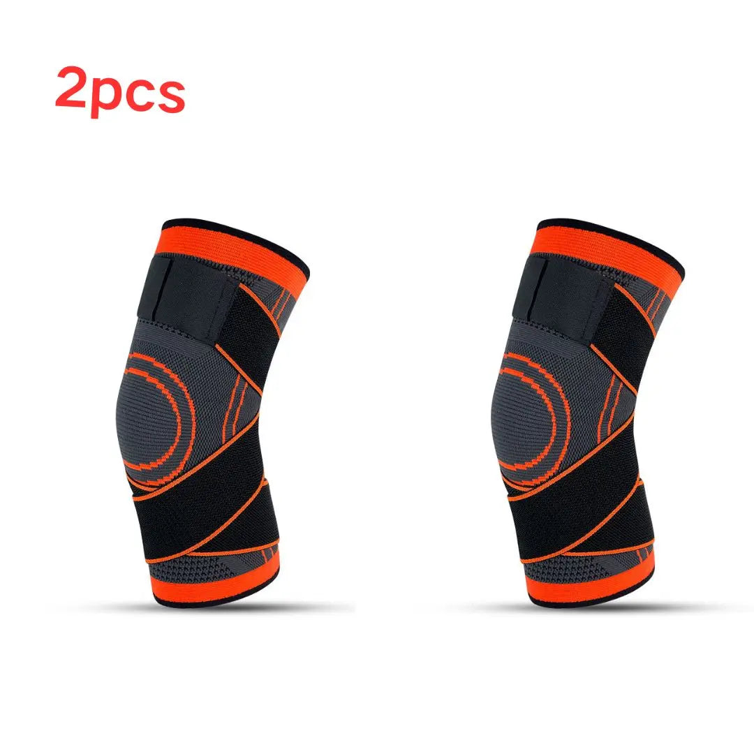 Knee Compression Sleeve Twin Pack - Adjustable Support Set