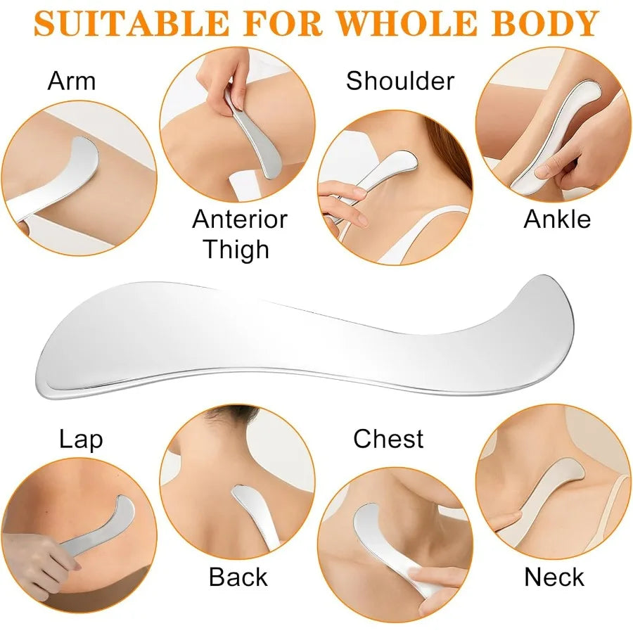 MarkhorAthletics™  Stainless Steel Muscle Scraper for Myofascial Release & Recovery