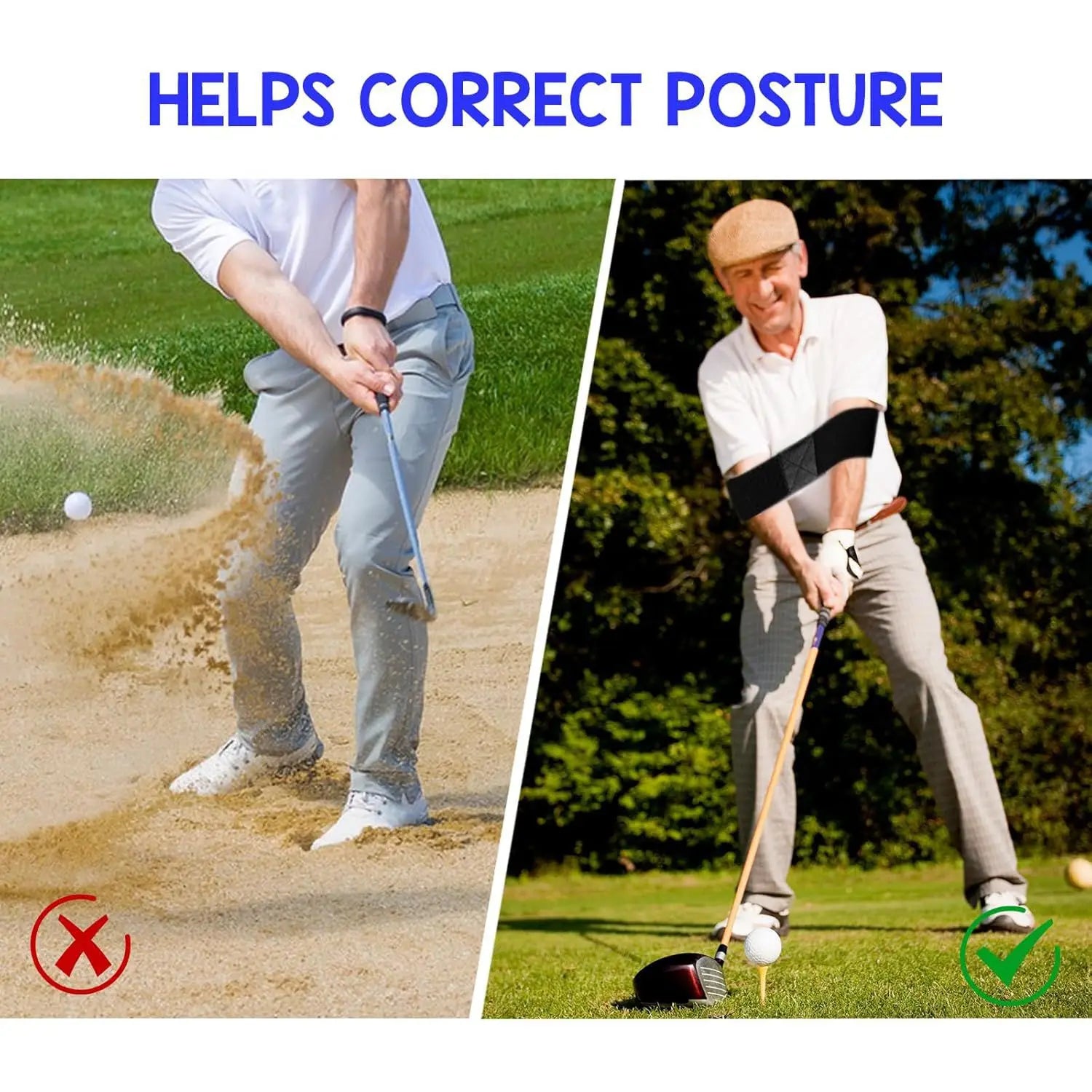 MarkhorAthletics™ Golf Swing Trainer Posture Corrector Band