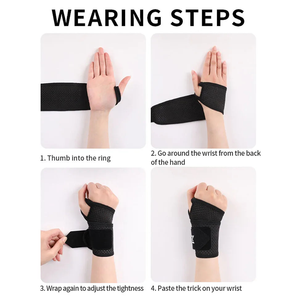 Adjustable Wrist Support Strap – Sports Wristband