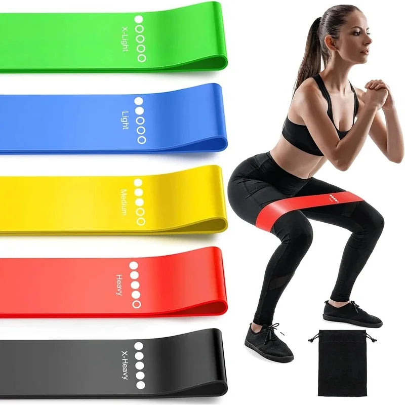TPE Flat Resistance Loop Bands - 5-Piece Set