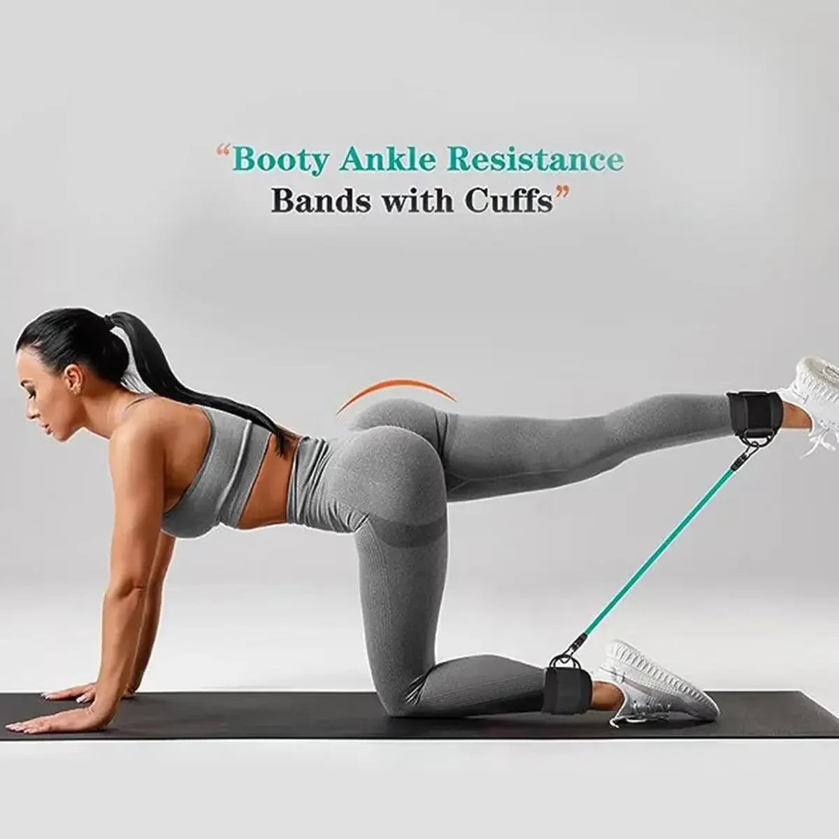 MarkhorAthletics™ Ankle Straps Fitness Yoga Elastic Fitness Bands For Men and Woman