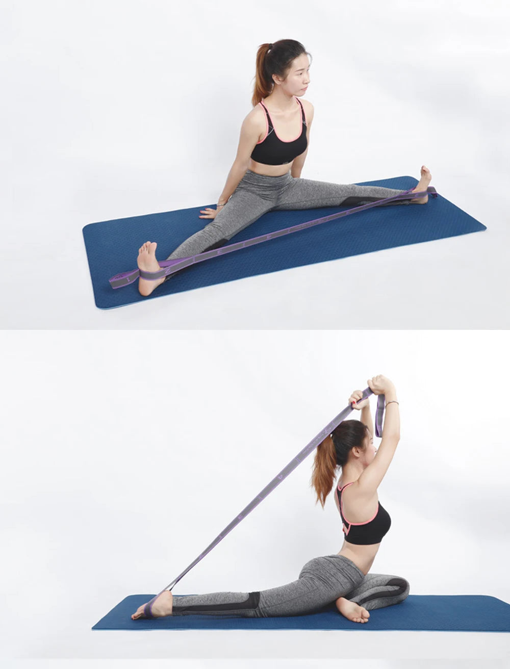 Multi-Section Yoga Stretch Strap - Ballet & Dance Flexibility Band