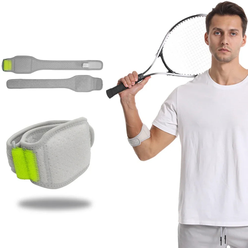Elbow Support Strap with Shock-Absorbing Pad - Adjustable Fit