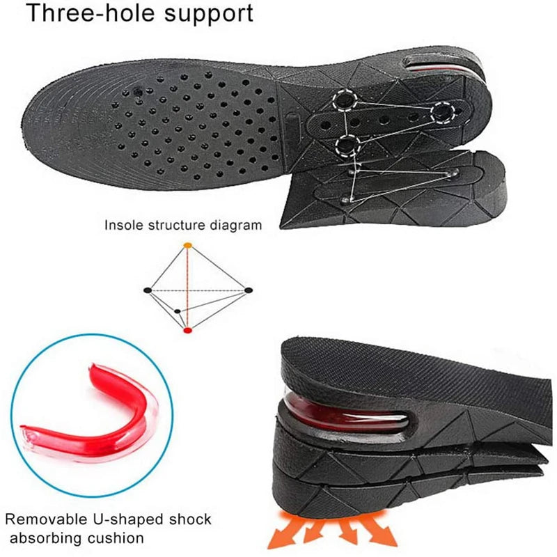 Height Increase Insoles - Invisible Air Cushion Elevator Insert