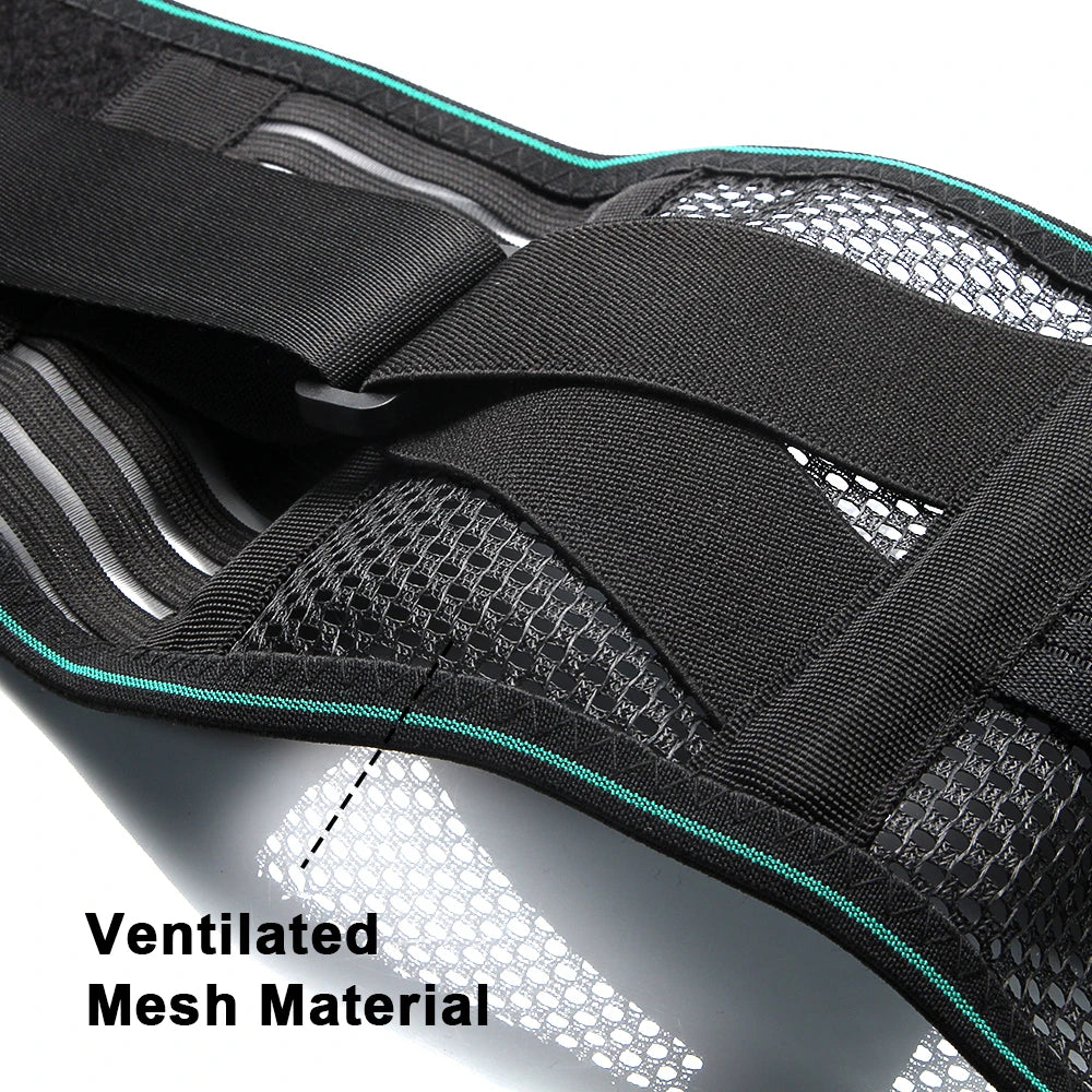 Adjustable Lumbar Support Brace - Dual-Strap Compression, Breathable