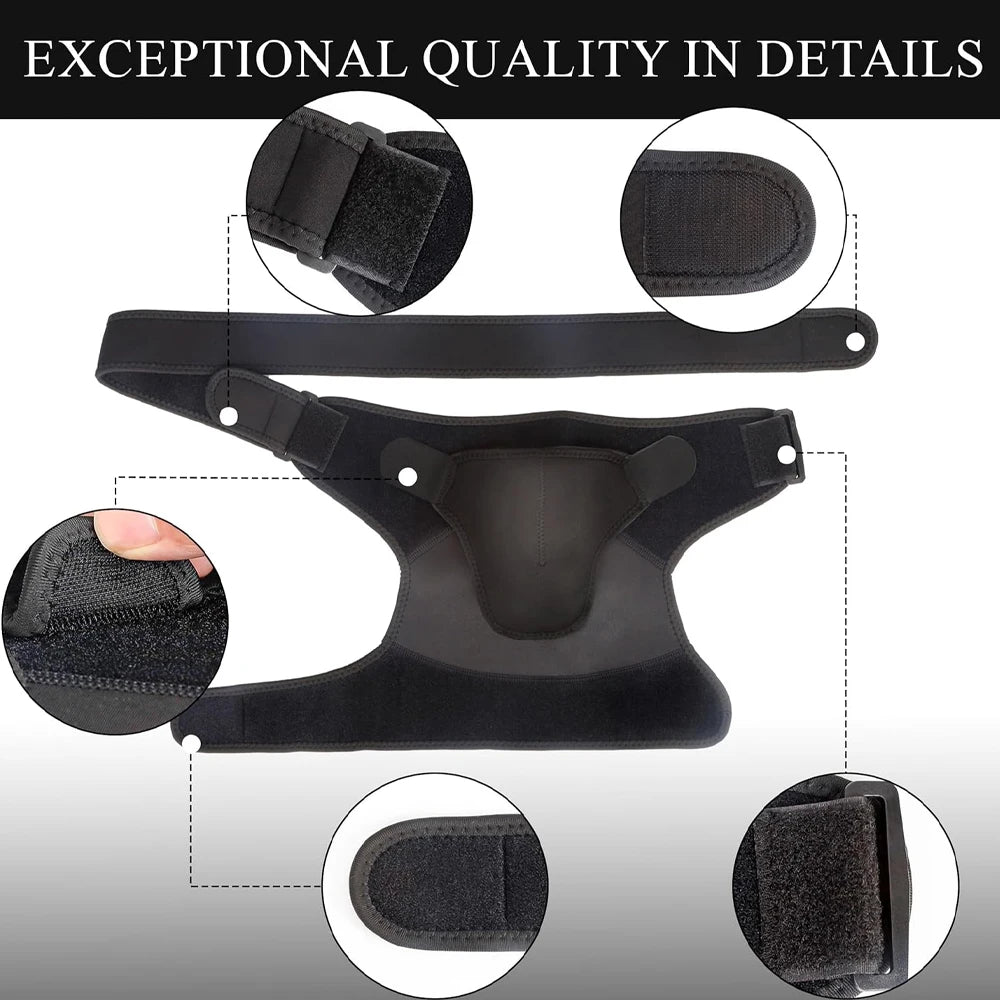 Adjustable Shoulder Support Brace - Compression Sleeve for Men & Women