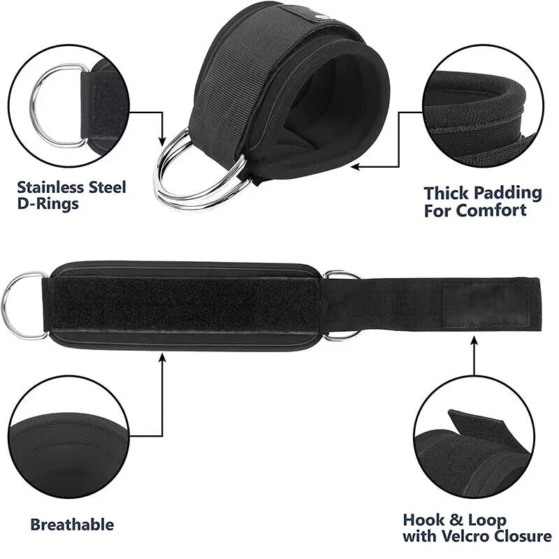 Ankle & Hip Resistance Bands – Booty Band Set with Ankle Straps