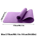 Purple Yoga Mat - 10mm Thick Non-Slip Exercise & Pilates Mat