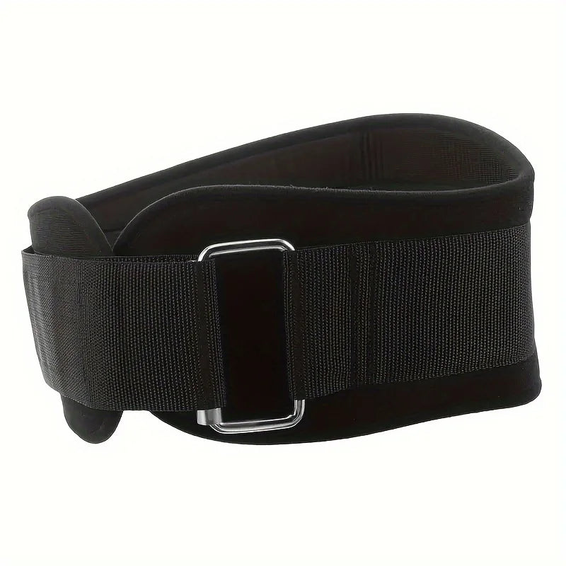 Heavy-Duty Back Support Belt with Metal Buckle - Adjustable Lumbar Support
