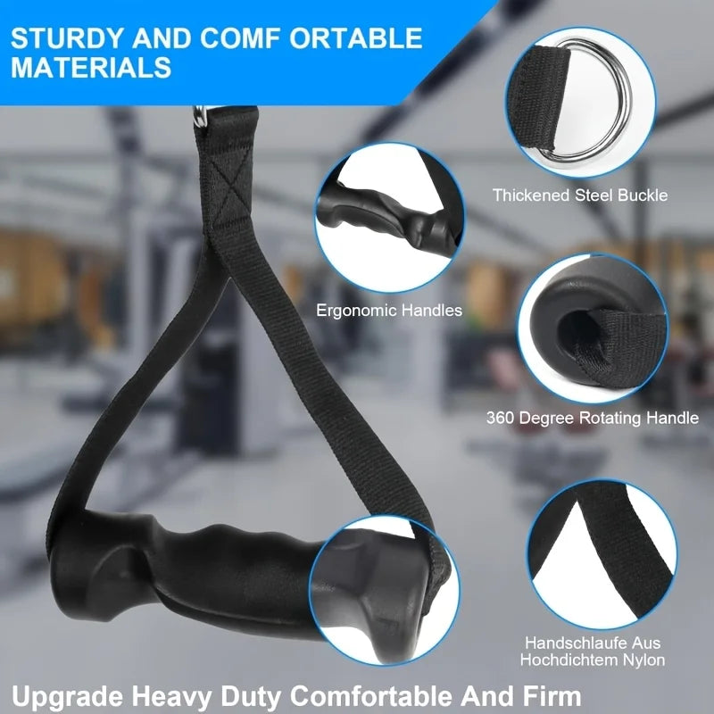 2-Pack Ergonomic Cable Machine Handles - Resistance Band Grips