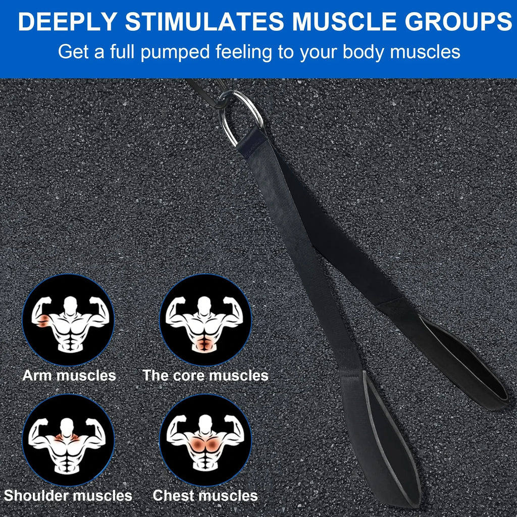 Tricep Rope Cable Attachment – Bicep & Tricep Pulldown Strap