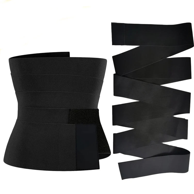 Waist Bandage Wrap Trainer - Firm Compression Tummy Wrap Belt
