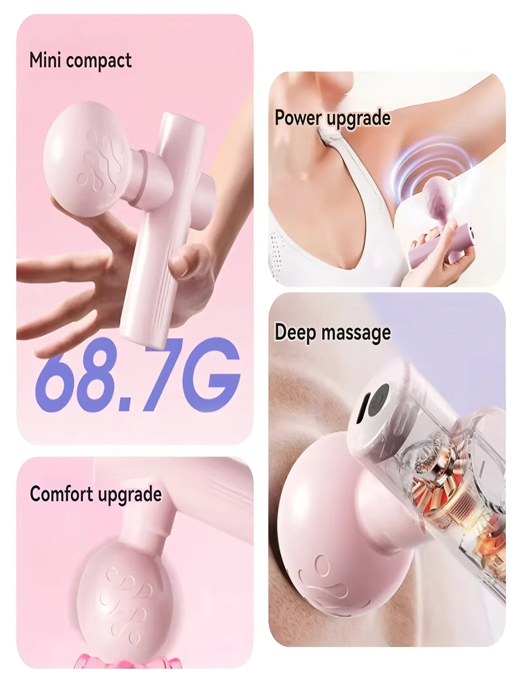 Mini Fascia Massage Gun - Compact Portable Muscle Massager