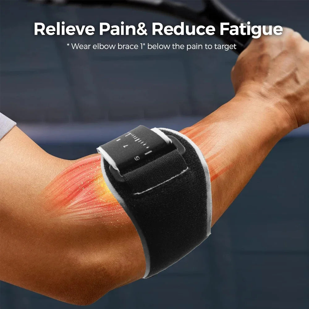 Elbow Support Strap with Gel Pad - Adjustable Fit