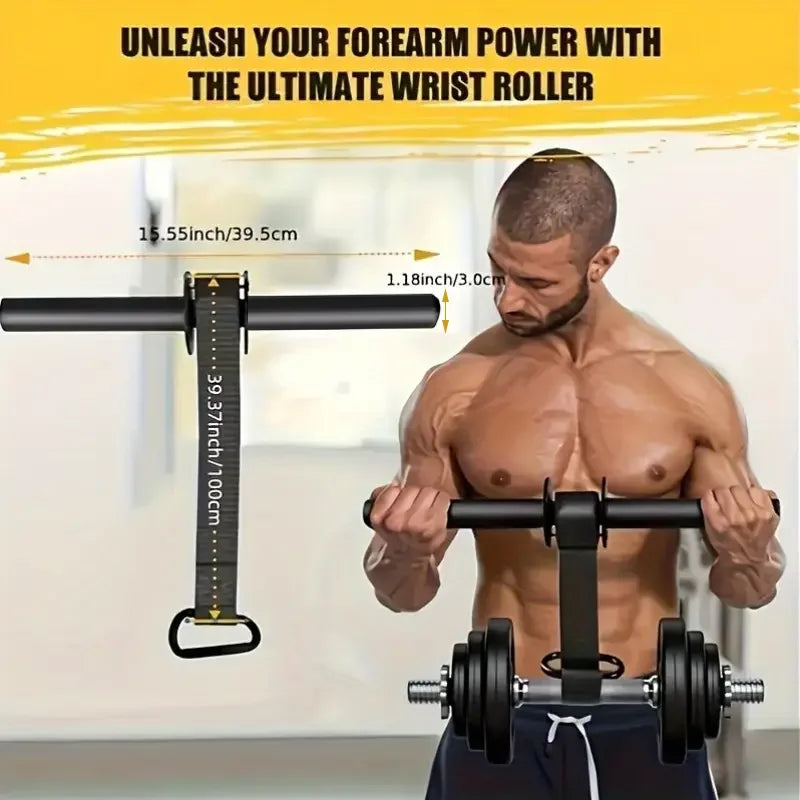 Iron Wrist & Forearm Strengthener Bar – Rotational Grip Trainer