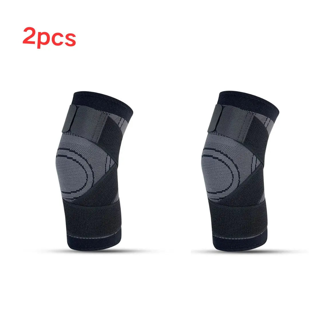 Knee Compression Sleeve Twin Pack - Adjustable Support Set