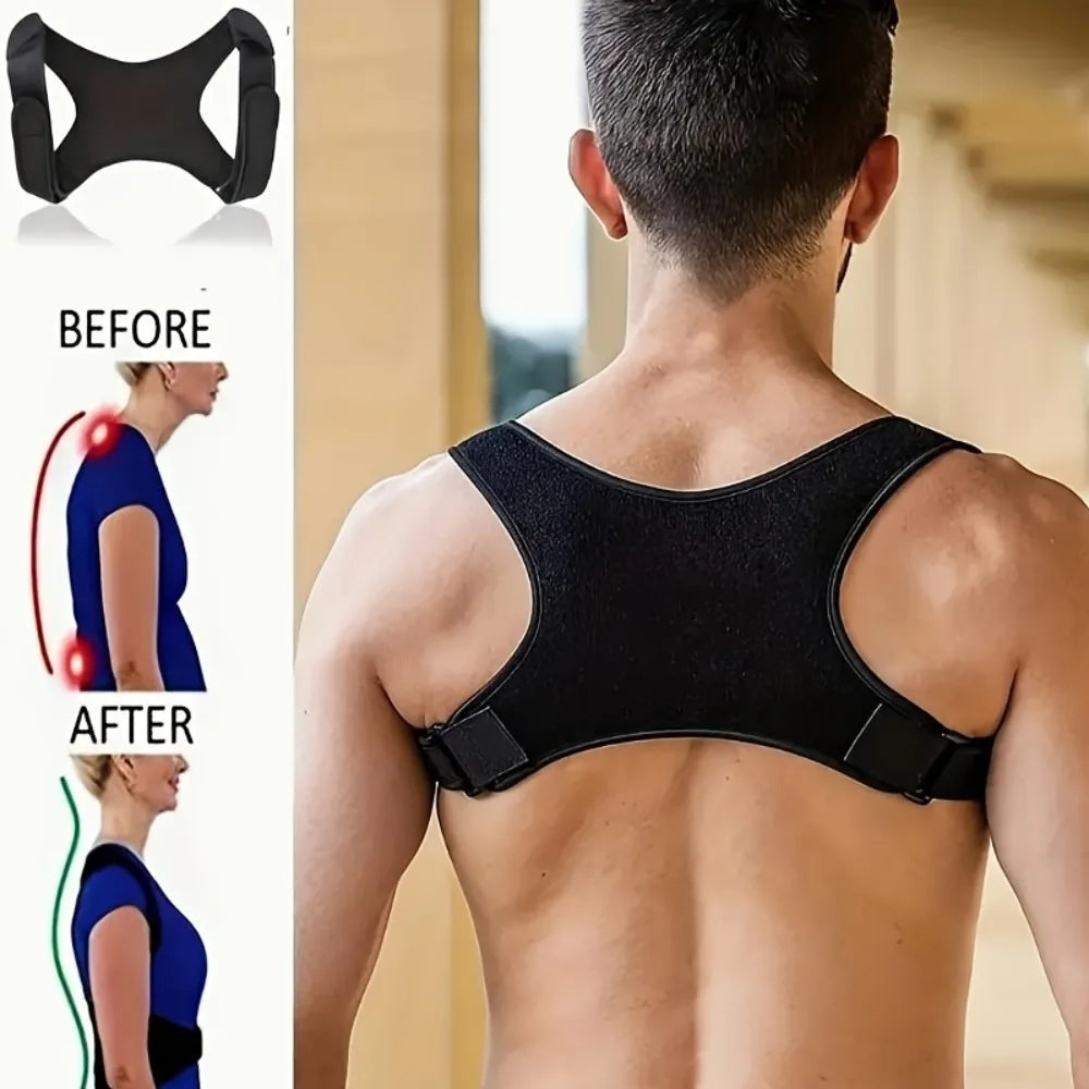Figure-8 Back Support Brace – Adjustable Posture Corrector