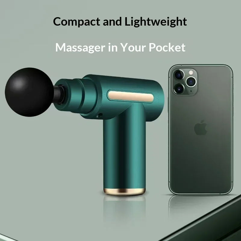 Percussion Massage Gun with 4 Interchangeable Heads