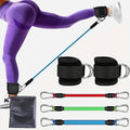 Resistance Tube Set with Ankle Straps – Cable Trainer for Glutes & Legs