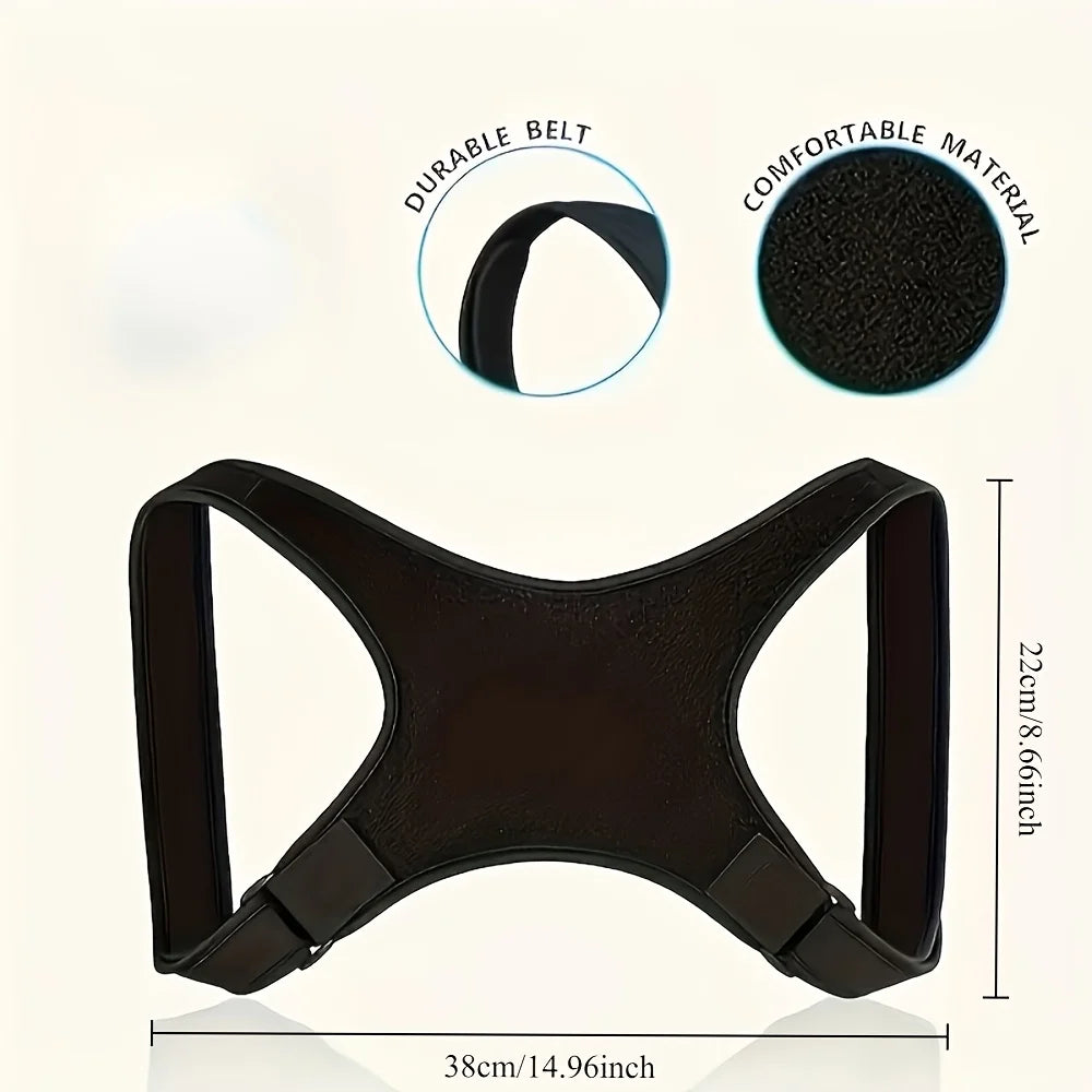 Figure-8 Back Support Brace – Adjustable Posture Corrector