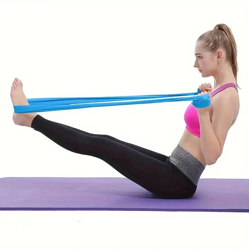 3-Piece Yoga Tension Belt Set – Elastic Stretch & Resistance Bands