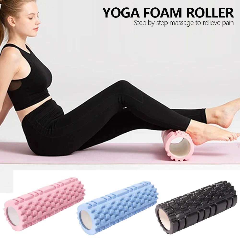Ridged Column Foam Roller - Pilates & Yoga Muscle Massager