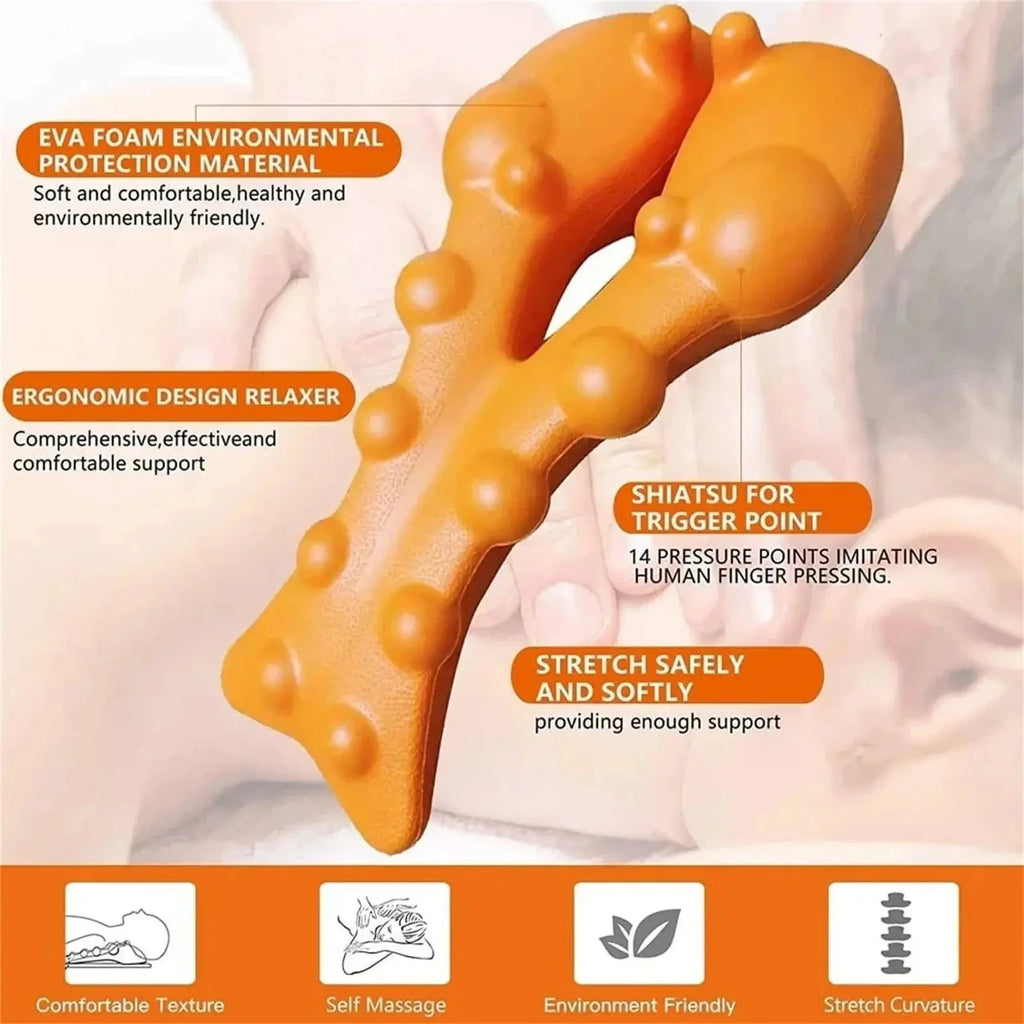 Cervical Traction Neck Stretcher - Trigger Point Massage Pillow
