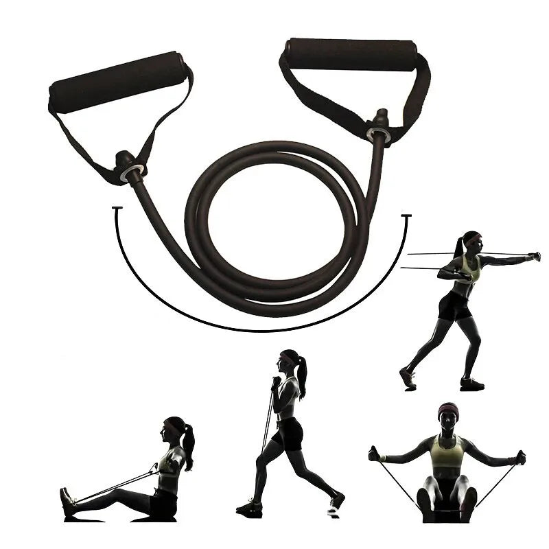 Resistance Tube Band with Handles – Pull Rope Trainer