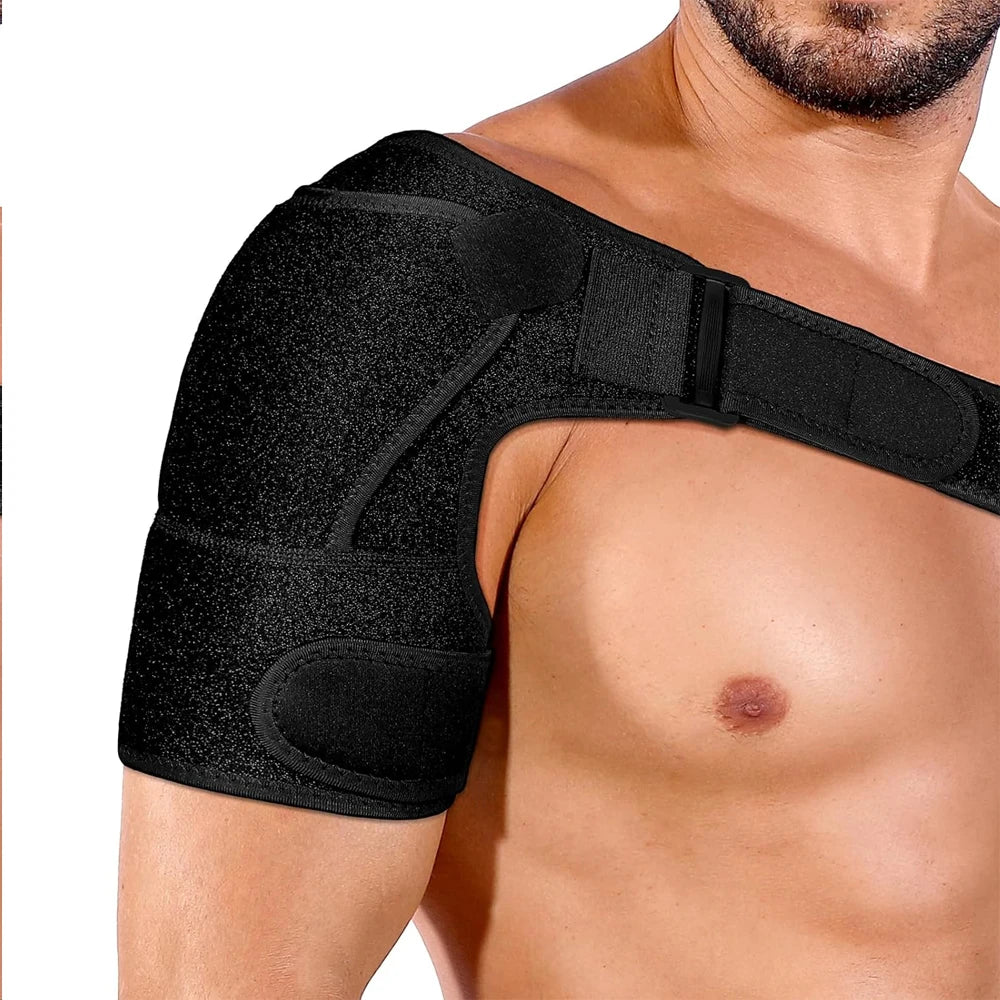 Adjustable Shoulder Support Brace - Compression Sleeve for Men & Women
