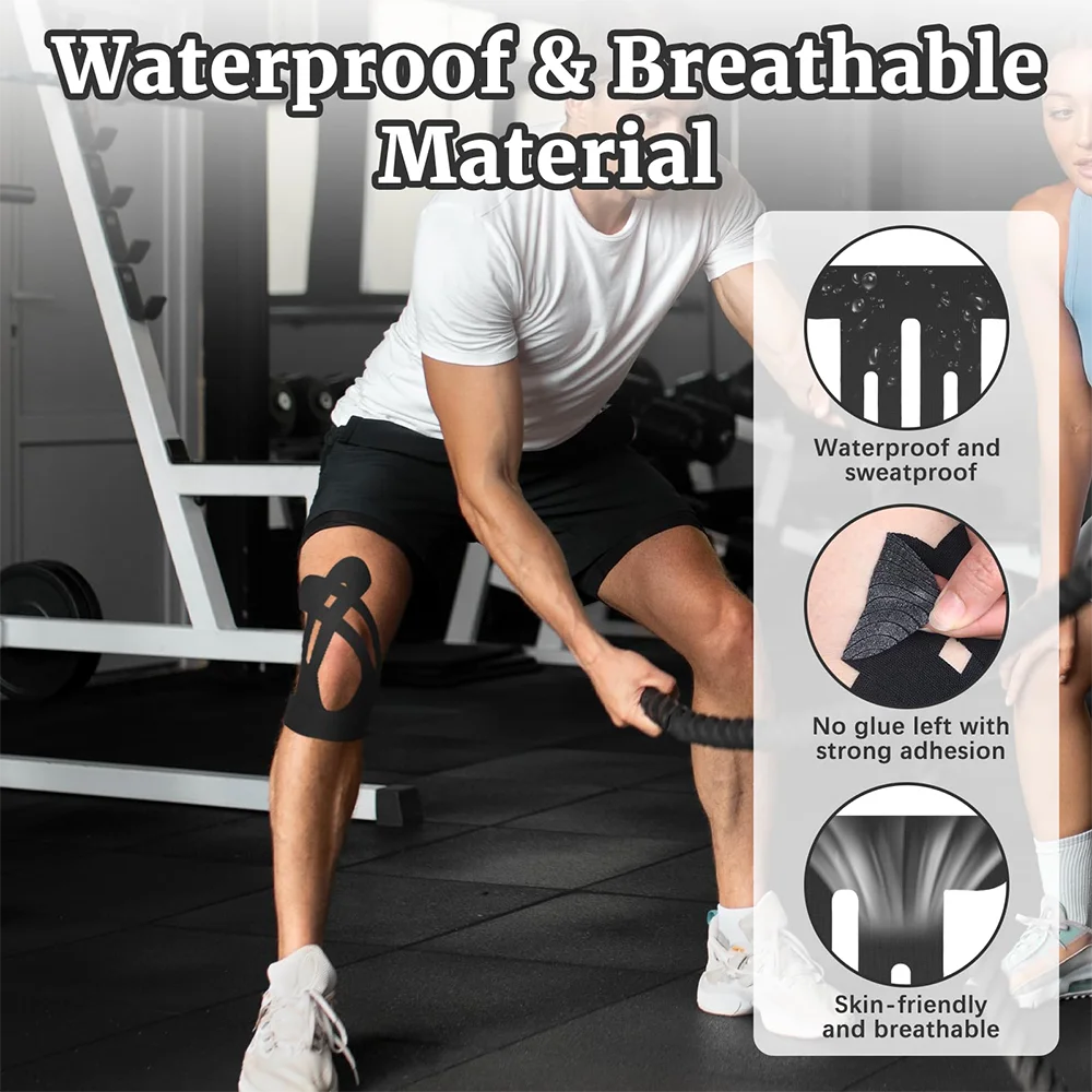 Precut Kinesiology Tape for Knees (10-Pack) – Knee Support Tape